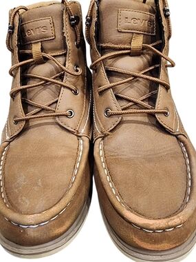 Levi's Boys Tan Leather Chukka Moc Toe Boots
